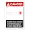 Signmission OSHA, Invisible Laser Radiation Avoid Direct Exposure To Beam, 7in X 5in, 7" W, 5" H, Landscape OS-DS-D-57-L-19863 - alternate 1